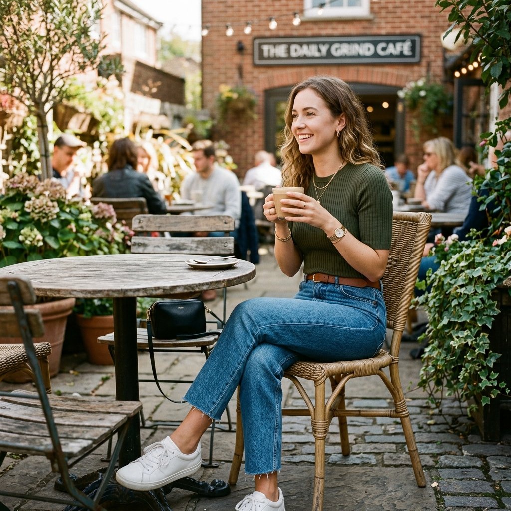 Jeans and Top Coffee Date Outfit Ideas