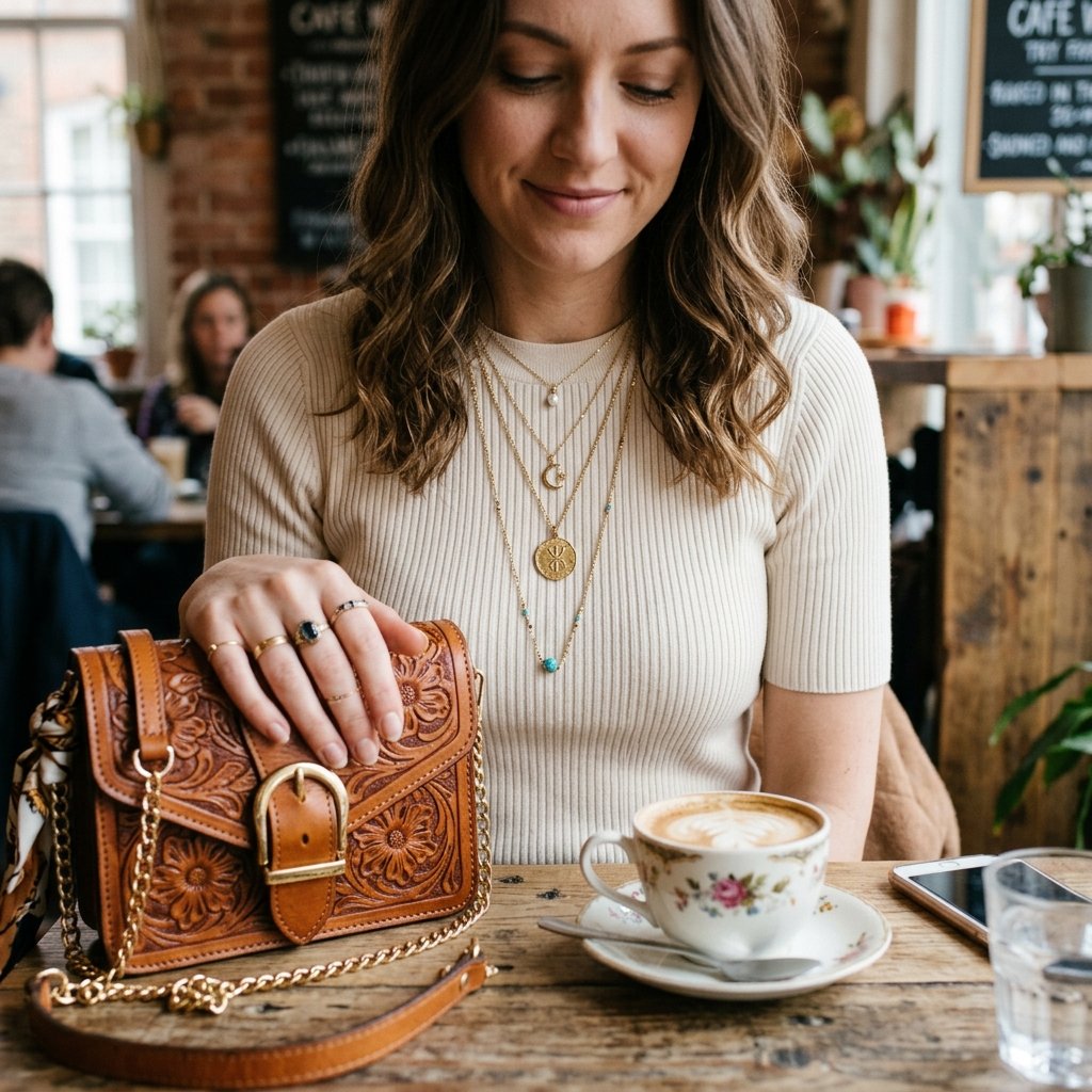 Coffee Date Accessory Focused Outfit Ideas