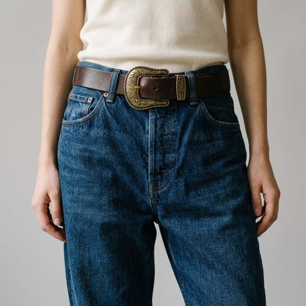 32 Baggy Jeans Outfits Ideas: Chic Ways to Look Effortlessly Trendy 11 Baggy Jeans Outfits with Belt Styling Ideas