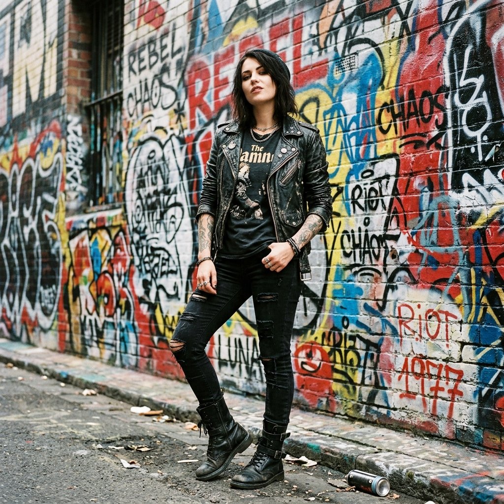 Biker Leather Jacket Outfit Ideas