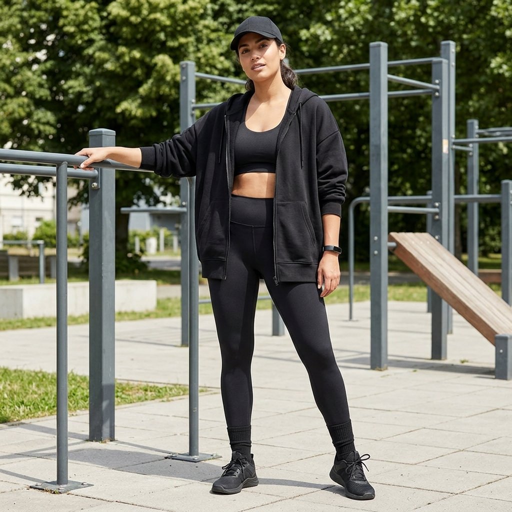 All Black Athleisure Outfit Ideas