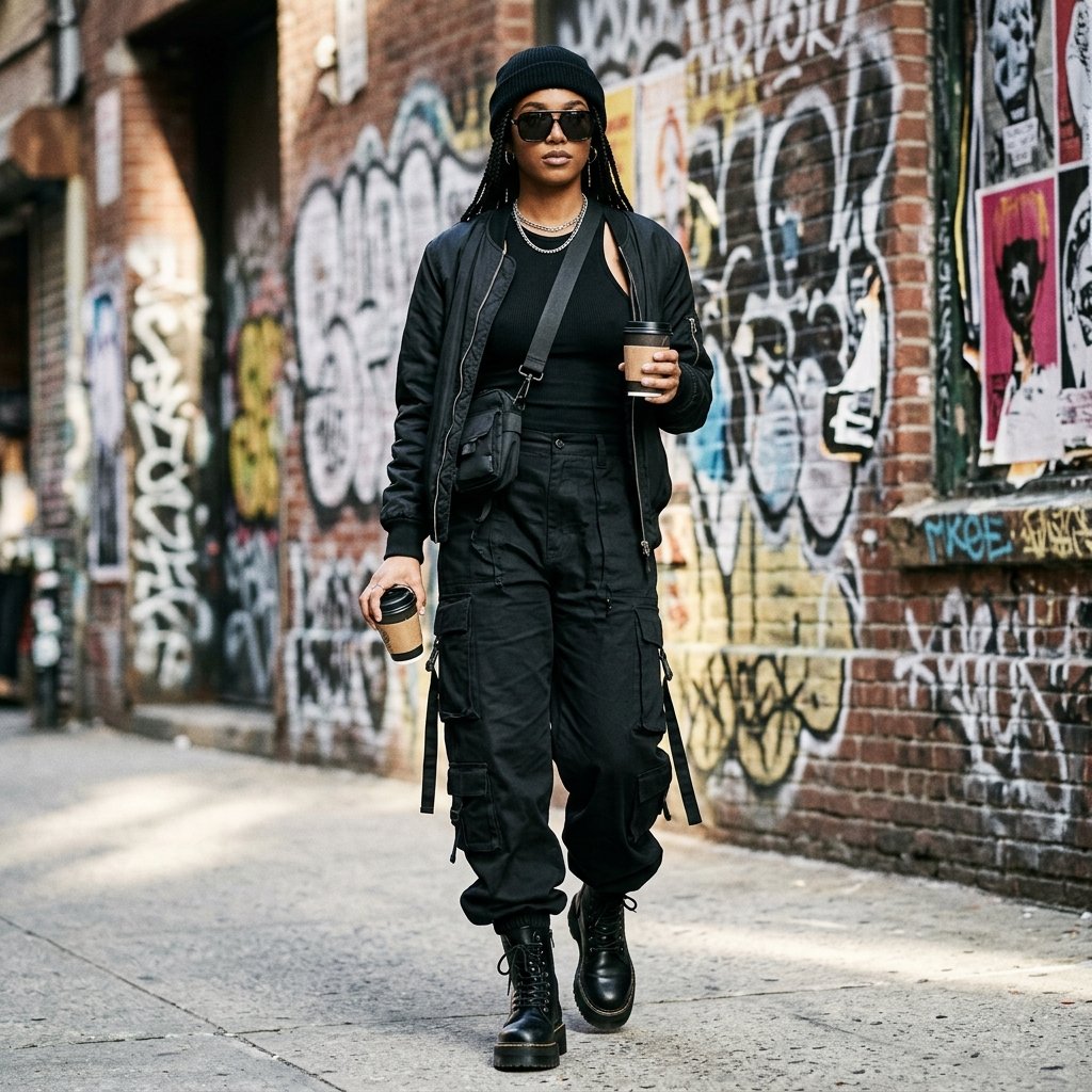 Street Style All Black Outfits