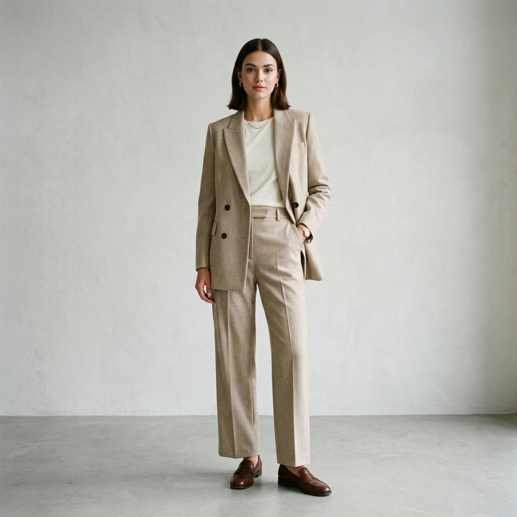 Blazer and Trousers Outfit Ideas