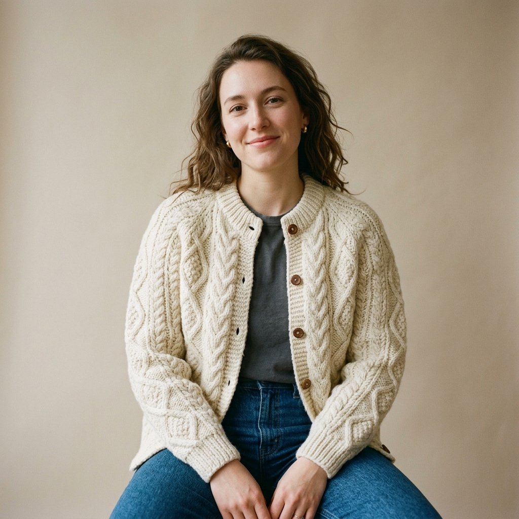 Cable Knit Cardigan Outfit Ideas
