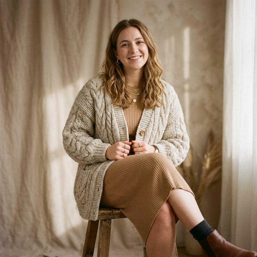 32 Sweater Over Dress Ideas: A Complete Style Guide 12 Oversized Cardigan Over Knit Dress