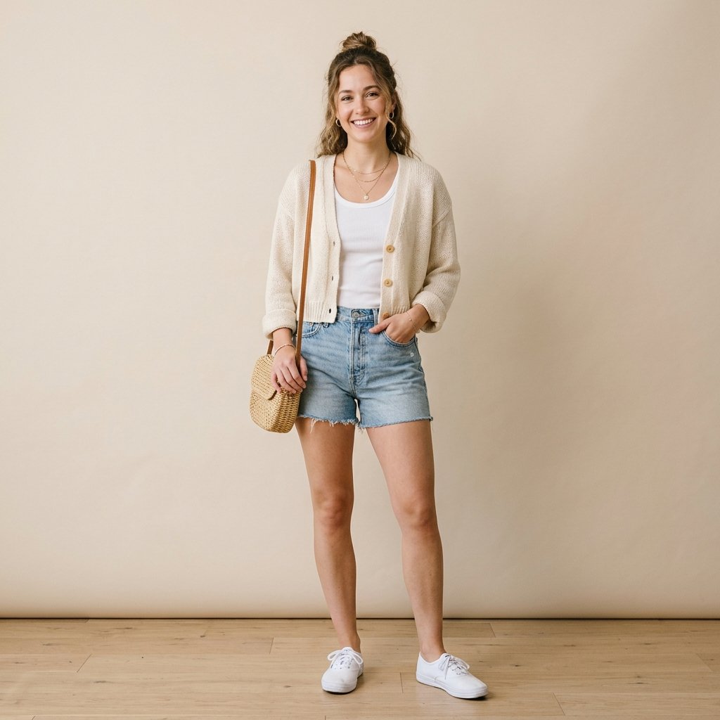 Cardigan with Shorts Ideas