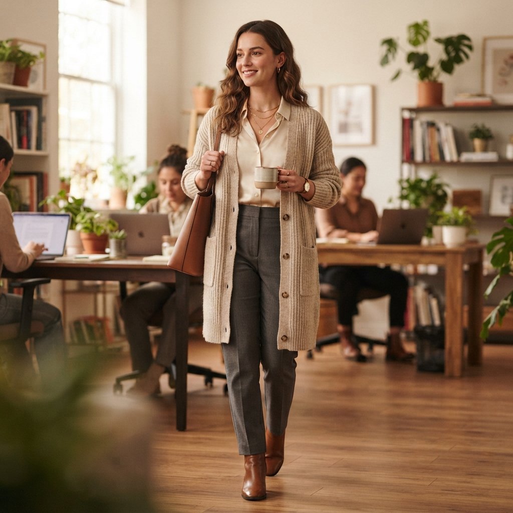 Cardigan Office Outfit