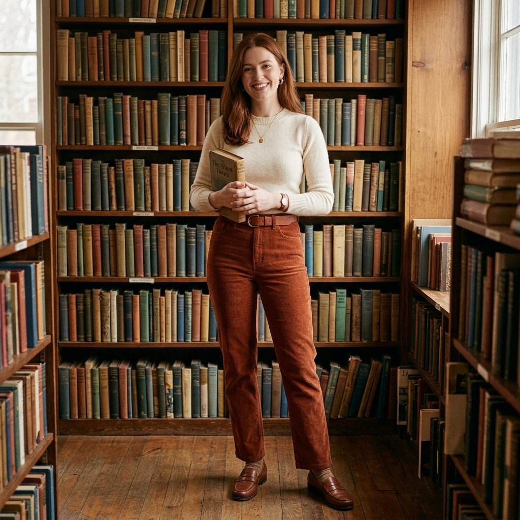 32 Dark Academia Outfits Ideas for a Timeless, Bookish Wardrobes 13 Corduroy Pants Outfit Ideas