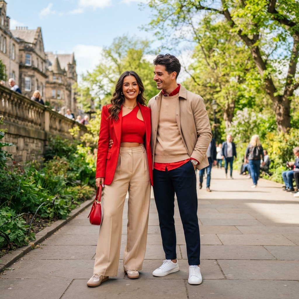 Color Block Couple Outfit