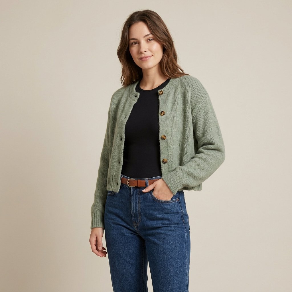 Cropped Cardigan Outfit Ideas Styling