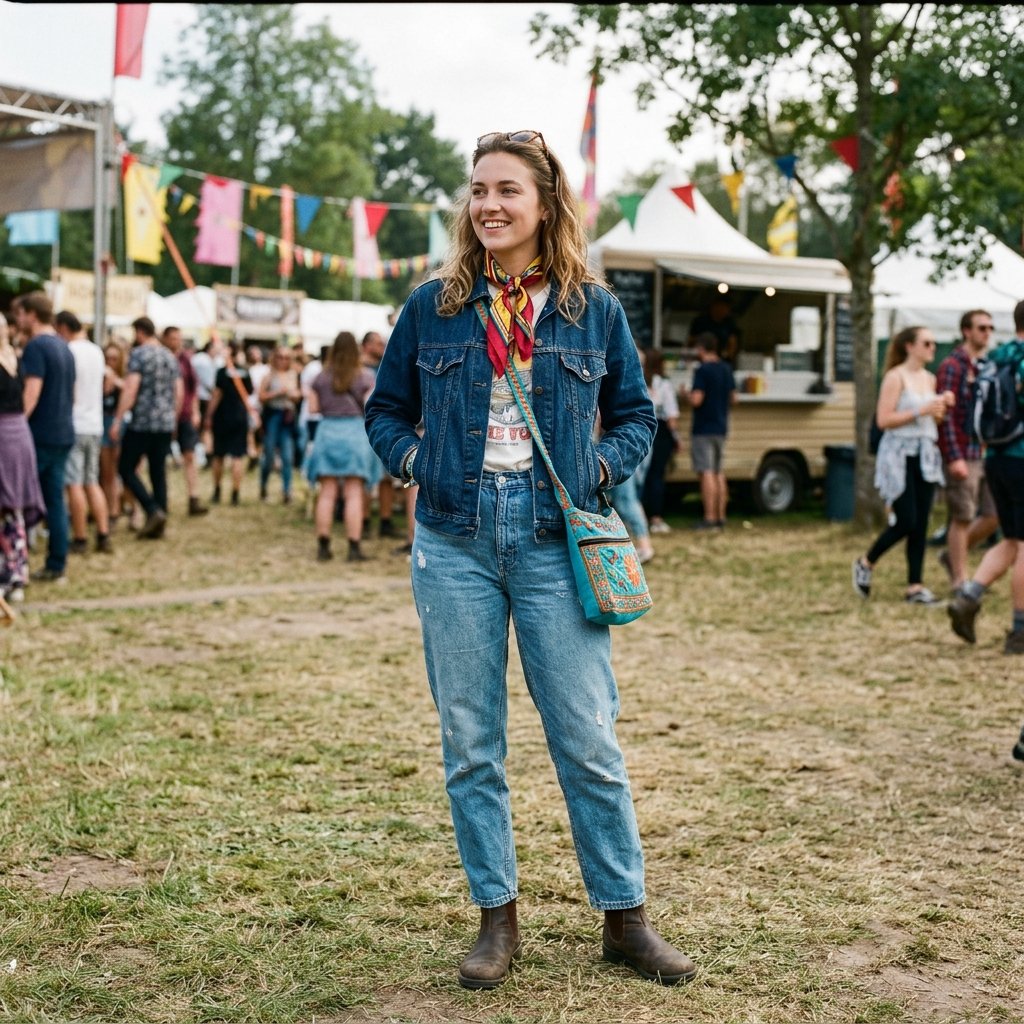 32 Country Concert Outfits: Ideas That Bring Bold Western Style to Life 8 Denim on Denim Country Concert Outfits