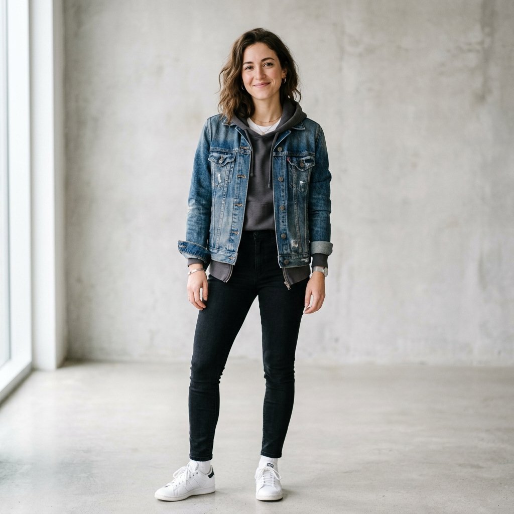 Jean Jacket Layering Outfit Ideas