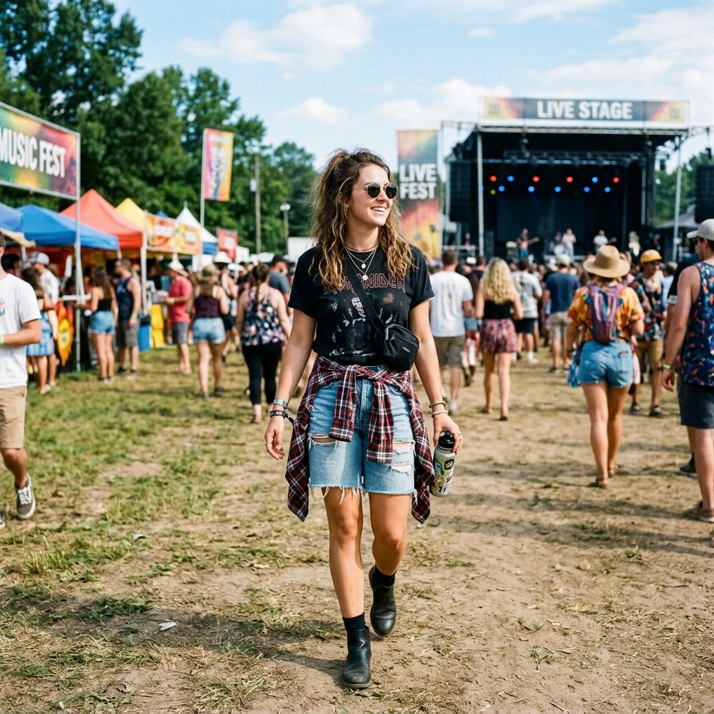 32 Country Concert Outfits: Ideas That Bring Bold Western Style to Life 22 Flannel Wrap Ideas