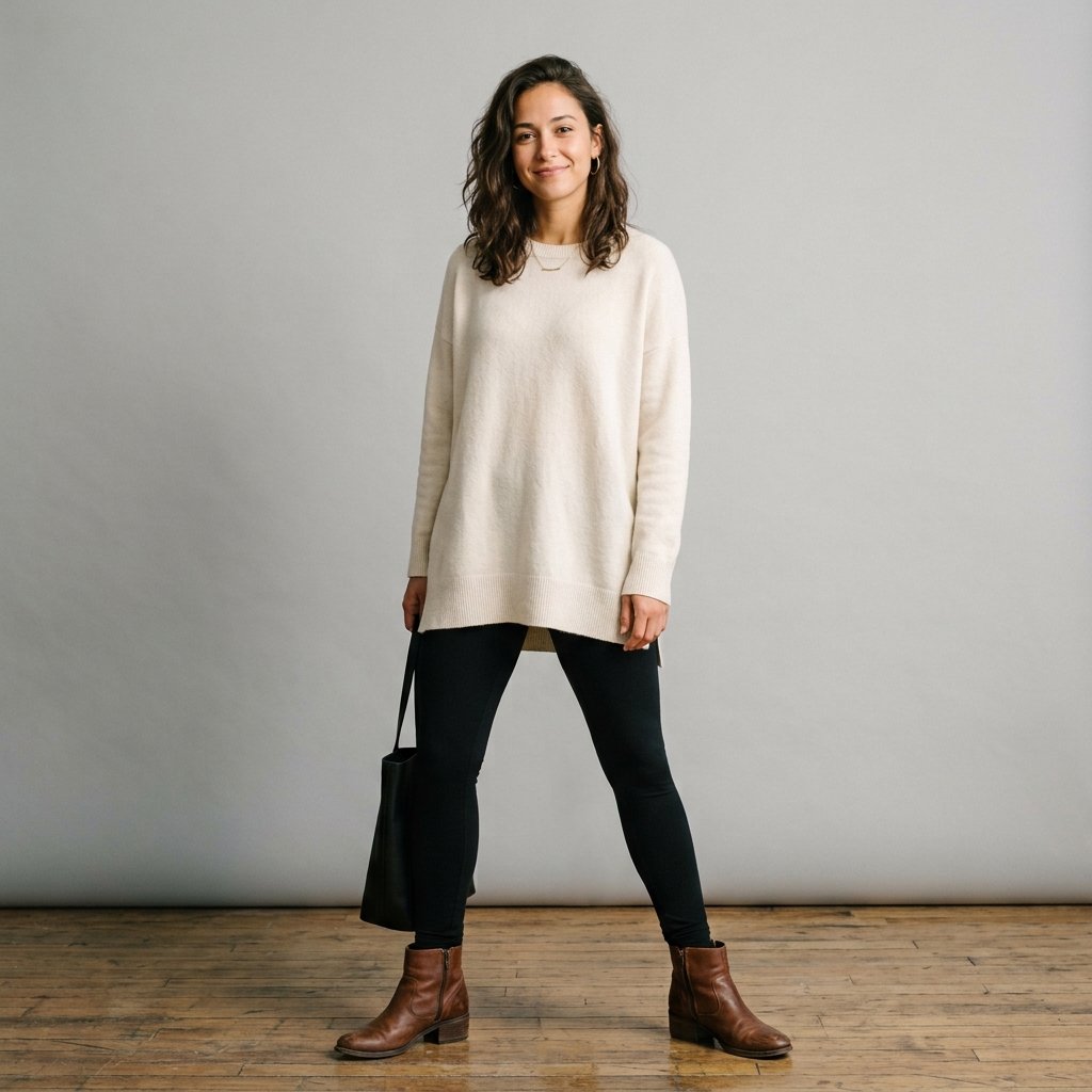 32 Cozy Leggings Outfits for Every Season 7 Leggings Outfits with Ankle Boots Ideas