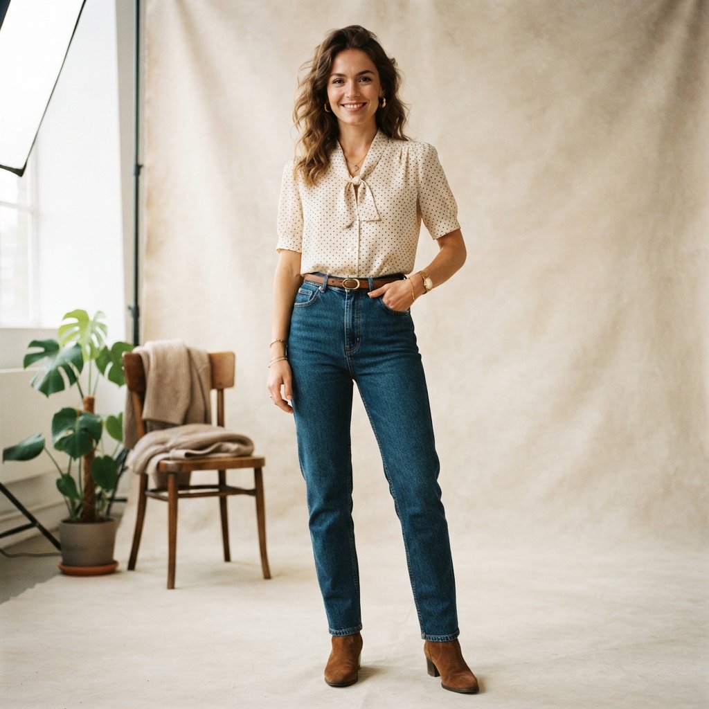 High Waisted Jeans Outfits Ideas
