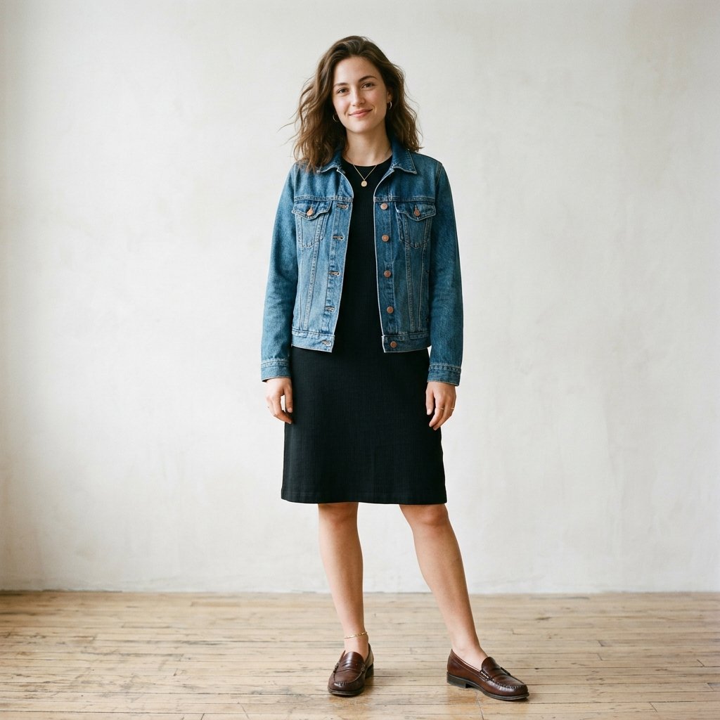 Loafer Outfits and Denim Jacket Ideas