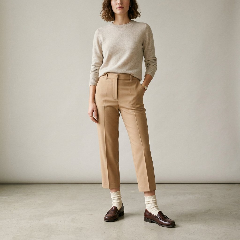 Loafer Outfits and Ankle Sock Ideas