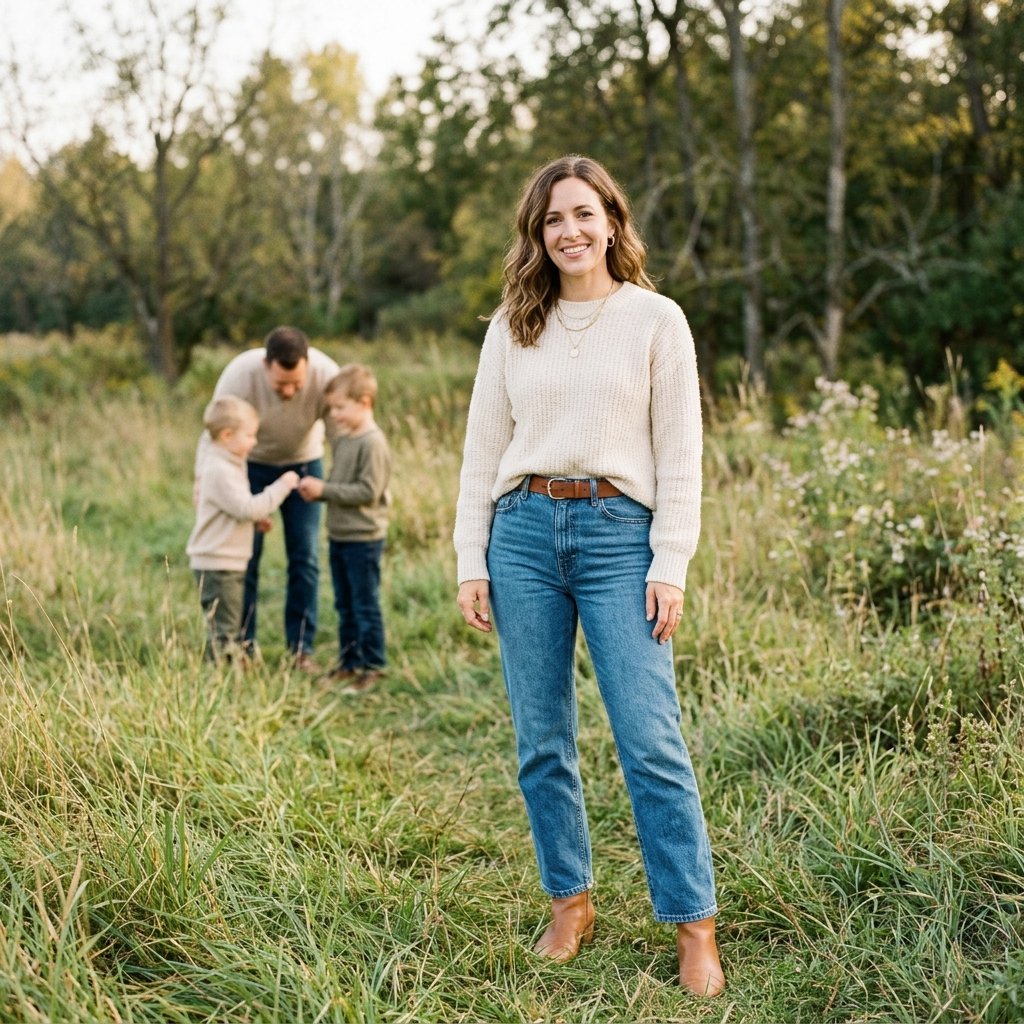 32 Effortless Mom Outfits Ideas: for covering everyday style 14 Mom Outfits Ideas for Family Photos