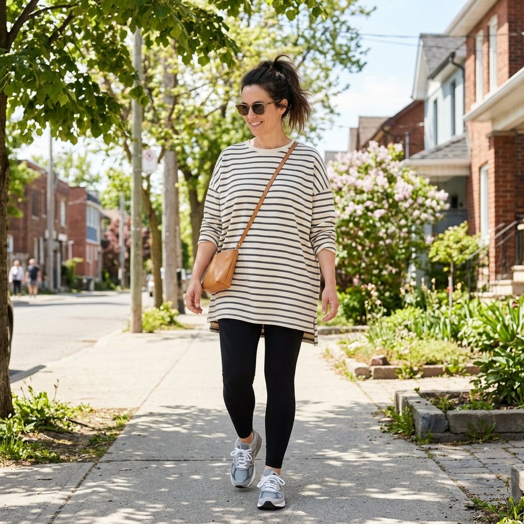 32 Effortless Mom Outfits Ideas: for covering everyday style 22 Mom Outfit Ideas with Leggings