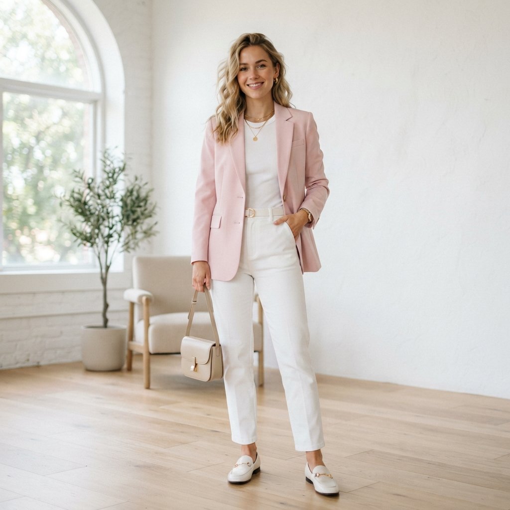 Pastel Blazer Outfit Ideas