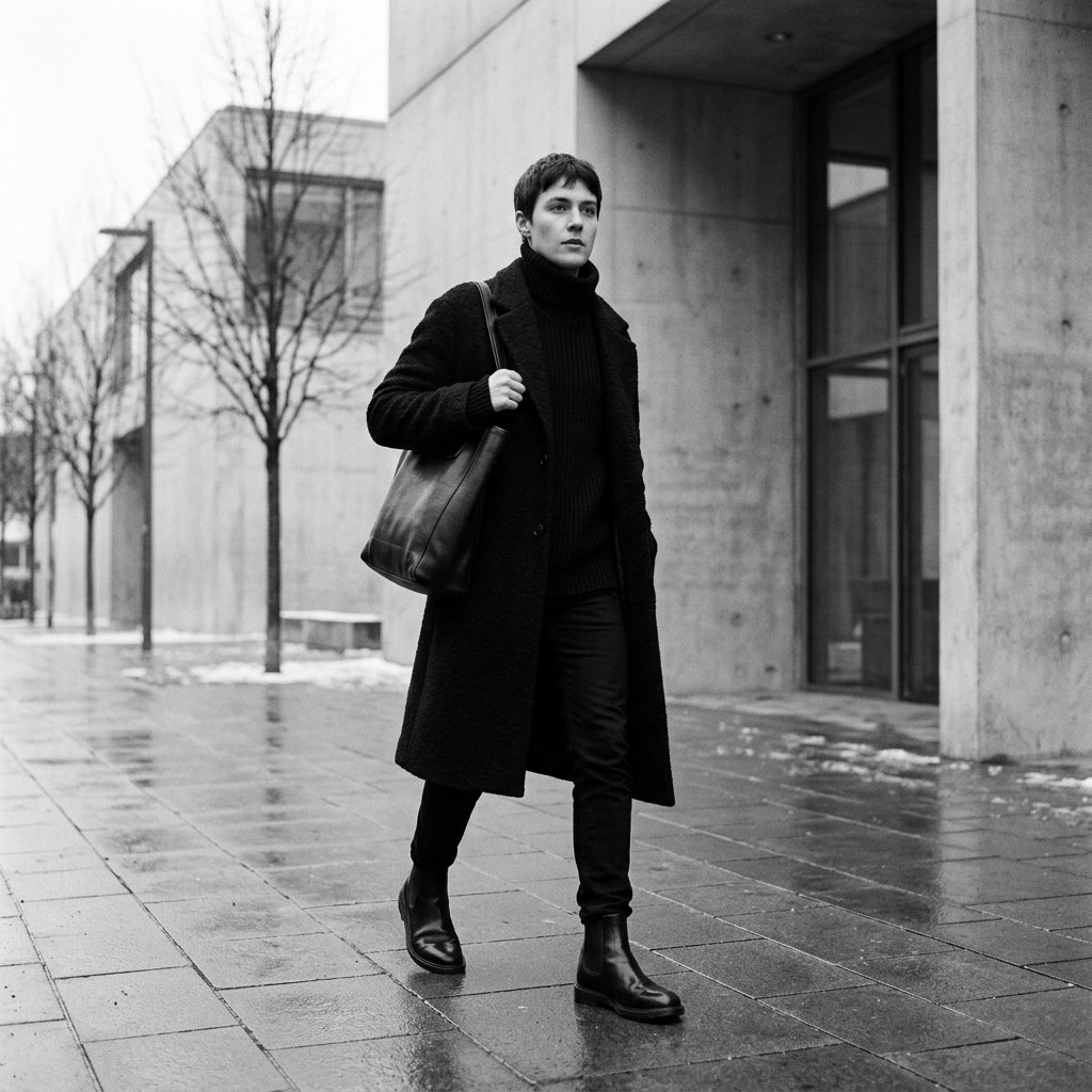 32 Best Casual Winter Outfits Ideas for a Cozy & Stylish Look 15 Monochrome Winter Look Idea