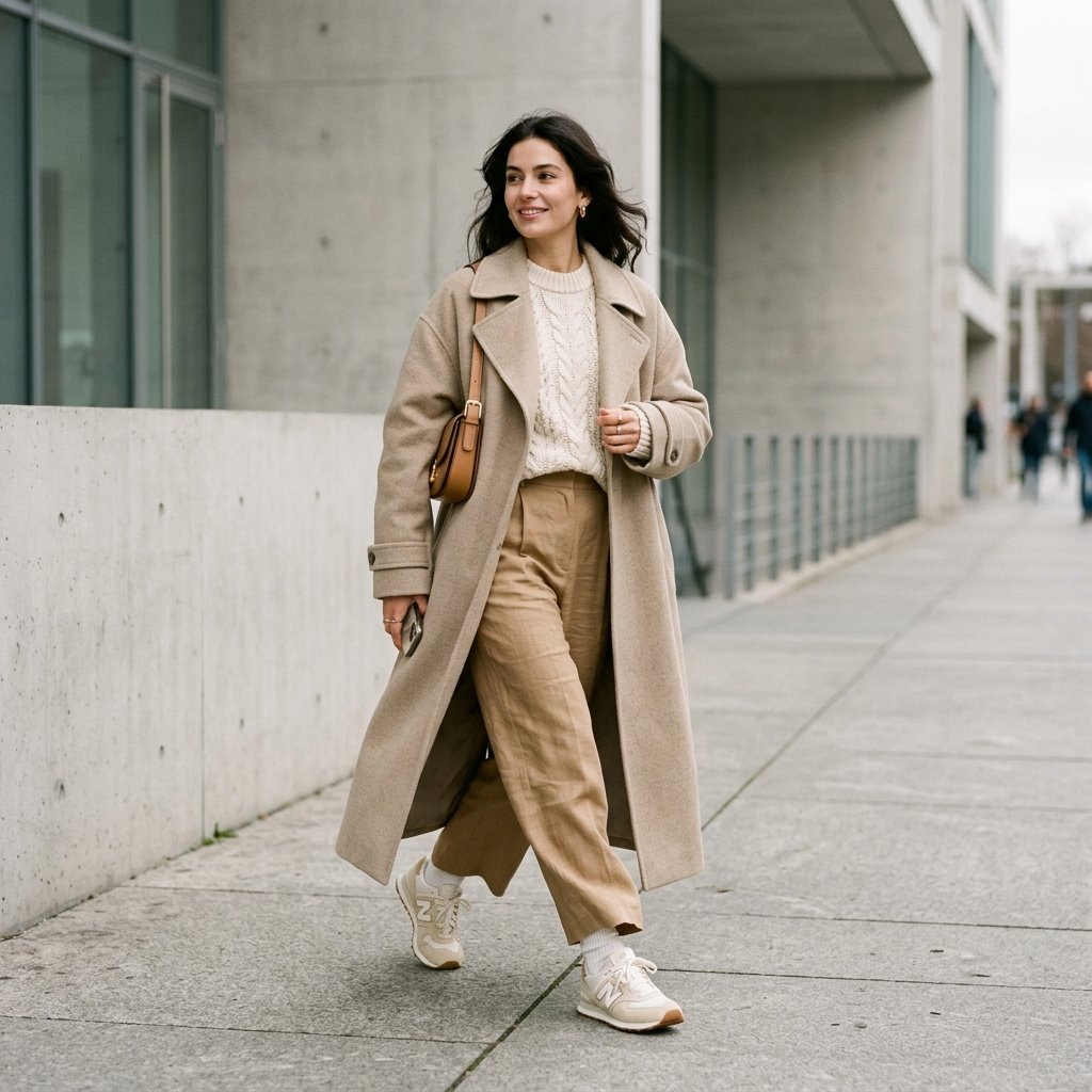 32 Best Casual Winter Outfits Ideas for a Cozy & Stylish Look 9 Neutral Tone Layering Idea
