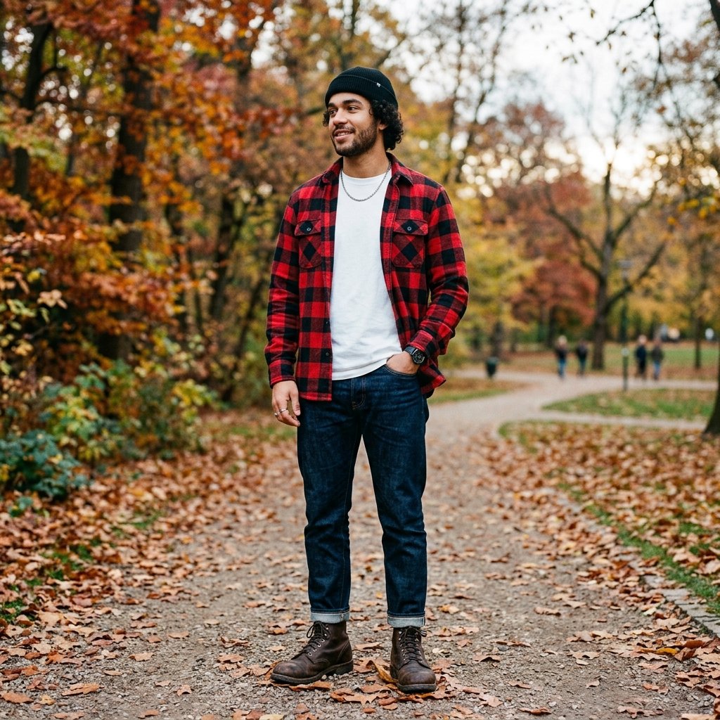 32 Best Casual Winter Outfits Ideas for a Cozy & Stylish Look 4 Flannel Layering Idea