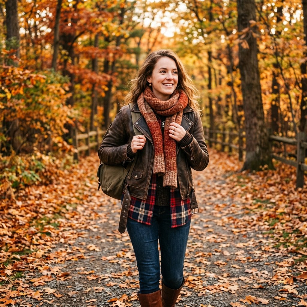Leather Jacket Layering Outfit Ideas