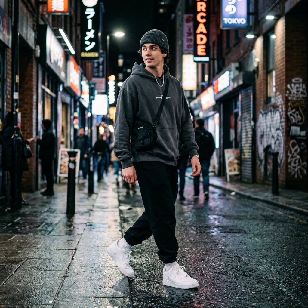 32 Best Casual Winter Outfits Ideas for a Cozy & Stylish Look 14 Beanie and Joggers Idea