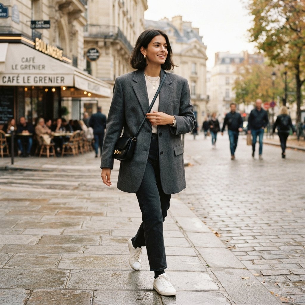 Blazer as a Coat Outfit Ideas