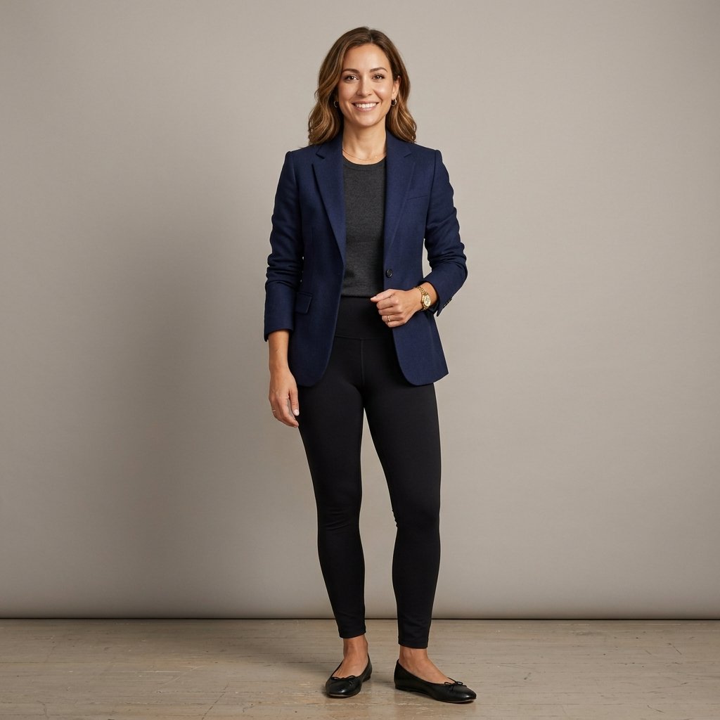 32 Cozy Leggings Outfits for Every Season 11 Leggings Outfits with Blazer Ideas