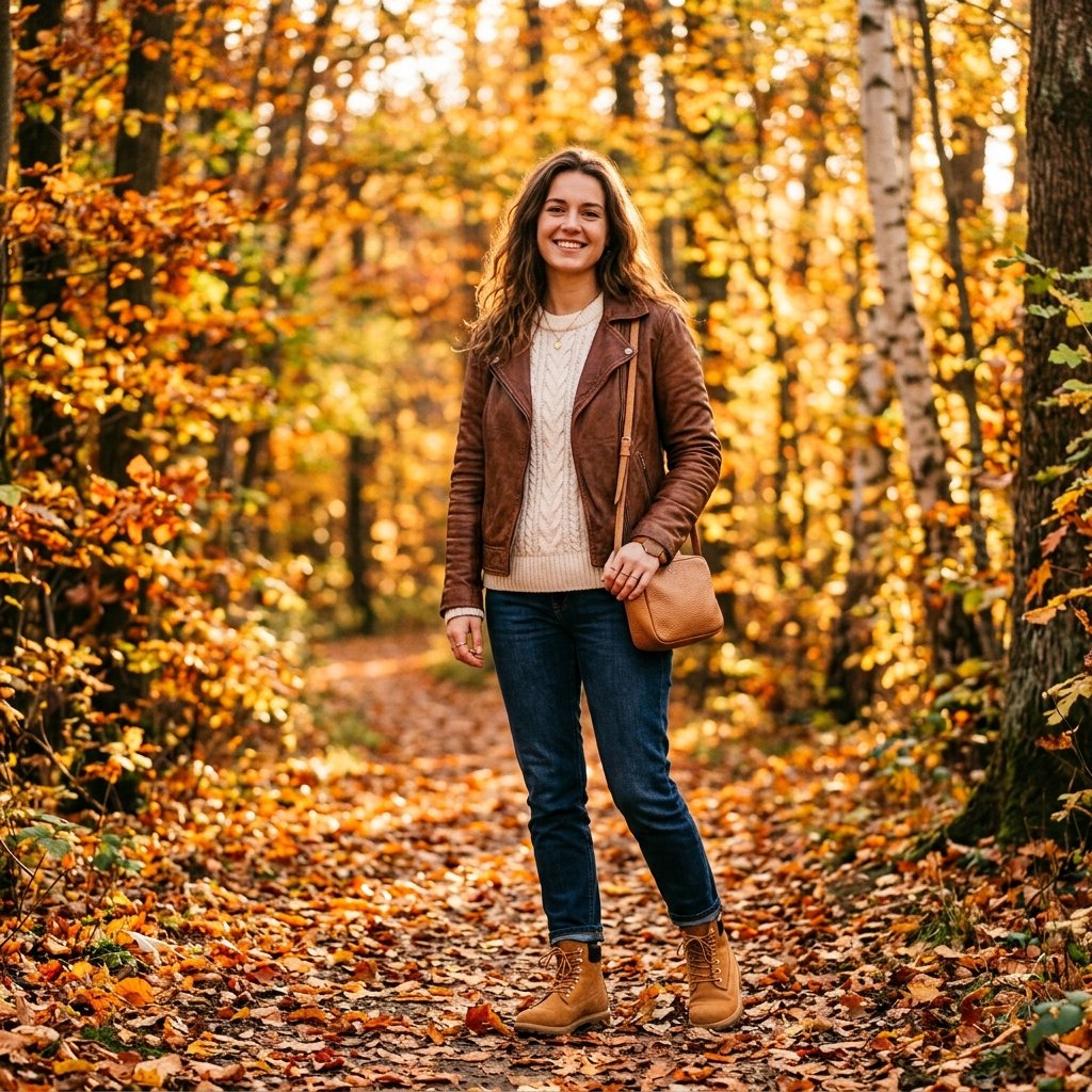 Brown Leather Jacket Outfit Ideas