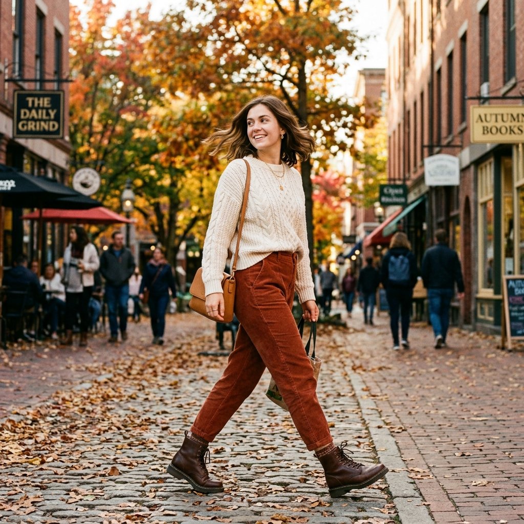 32 Best Casual Winter Outfits Ideas for a Cozy & Stylish Look 12 Corduroy Pants Outfit Idea