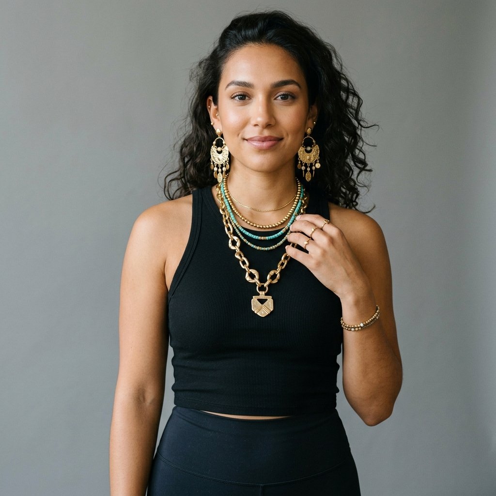 32 Cozy Leggings Outfits for Every Season 27 Leggings with Statement Jewelry Ideas