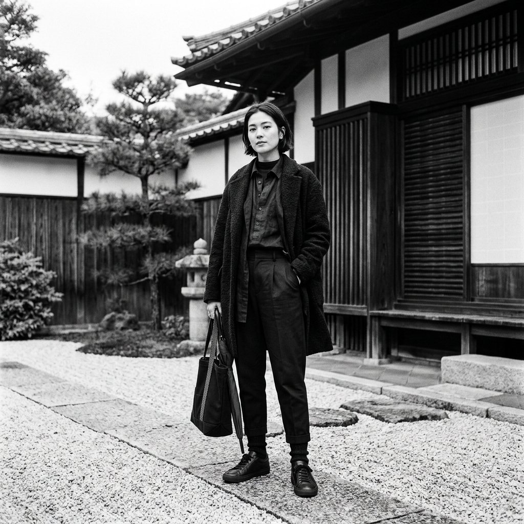 32 Japan Outfit Ideas: Inspiring Ways to Style Your Trip 29 Monochrome Japan Outfit Ideas