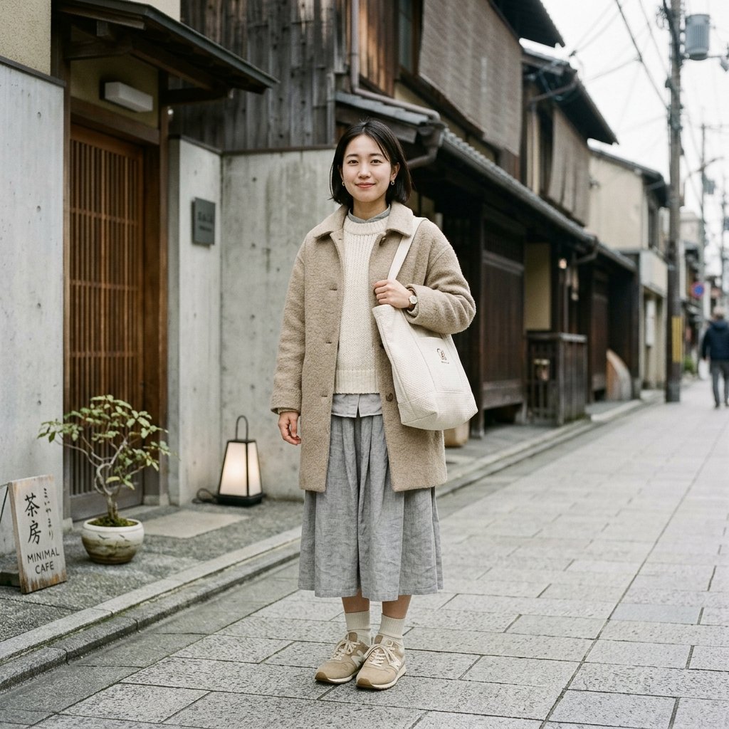 32 Japan Outfit Ideas: Inspiring Ways to Style Your Trip 20 Neutral Tone Japan Outfit Ideas