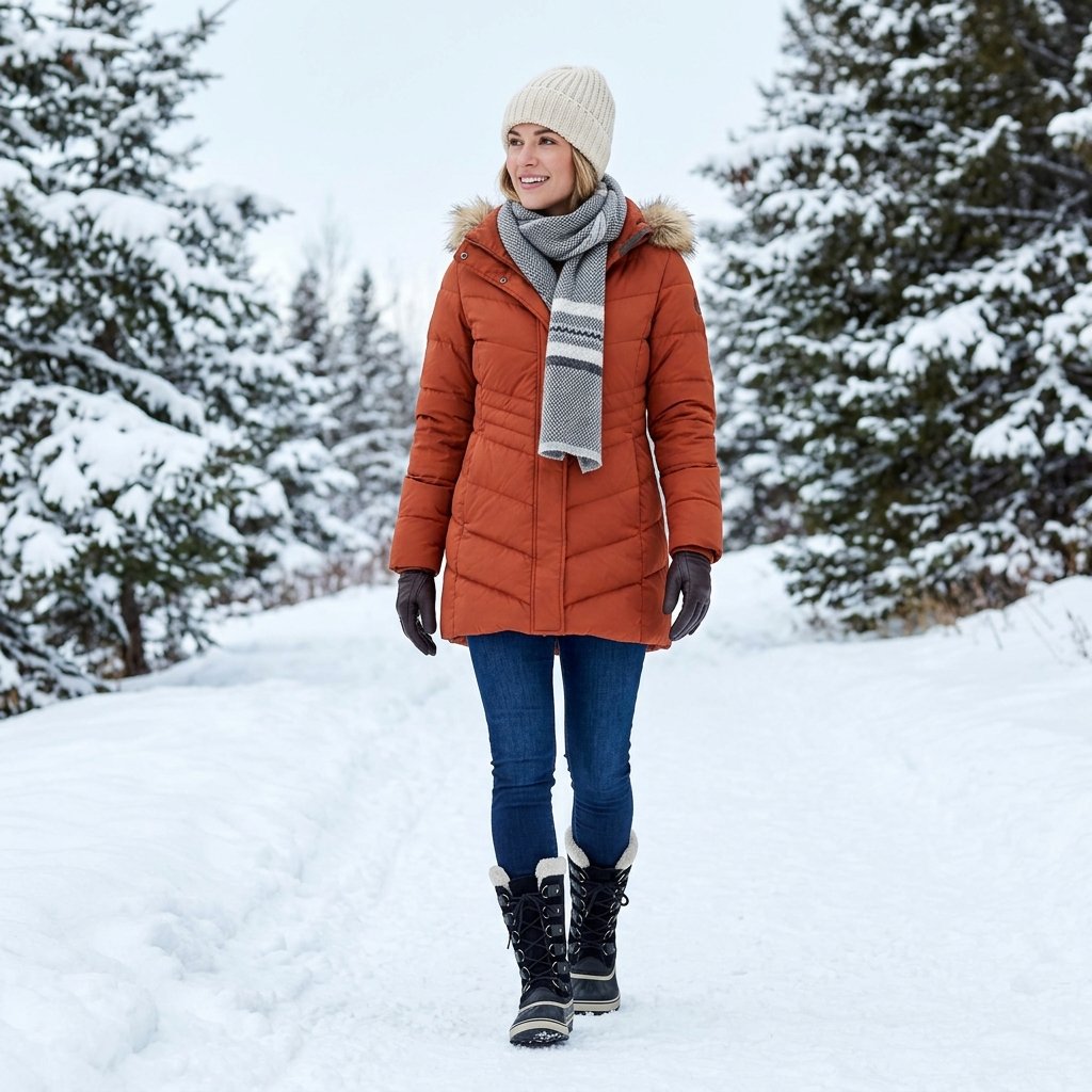 32 Best Casual Winter Outfits Ideas for a Cozy & Stylish Look 31 Snow Boots Outfit Idea