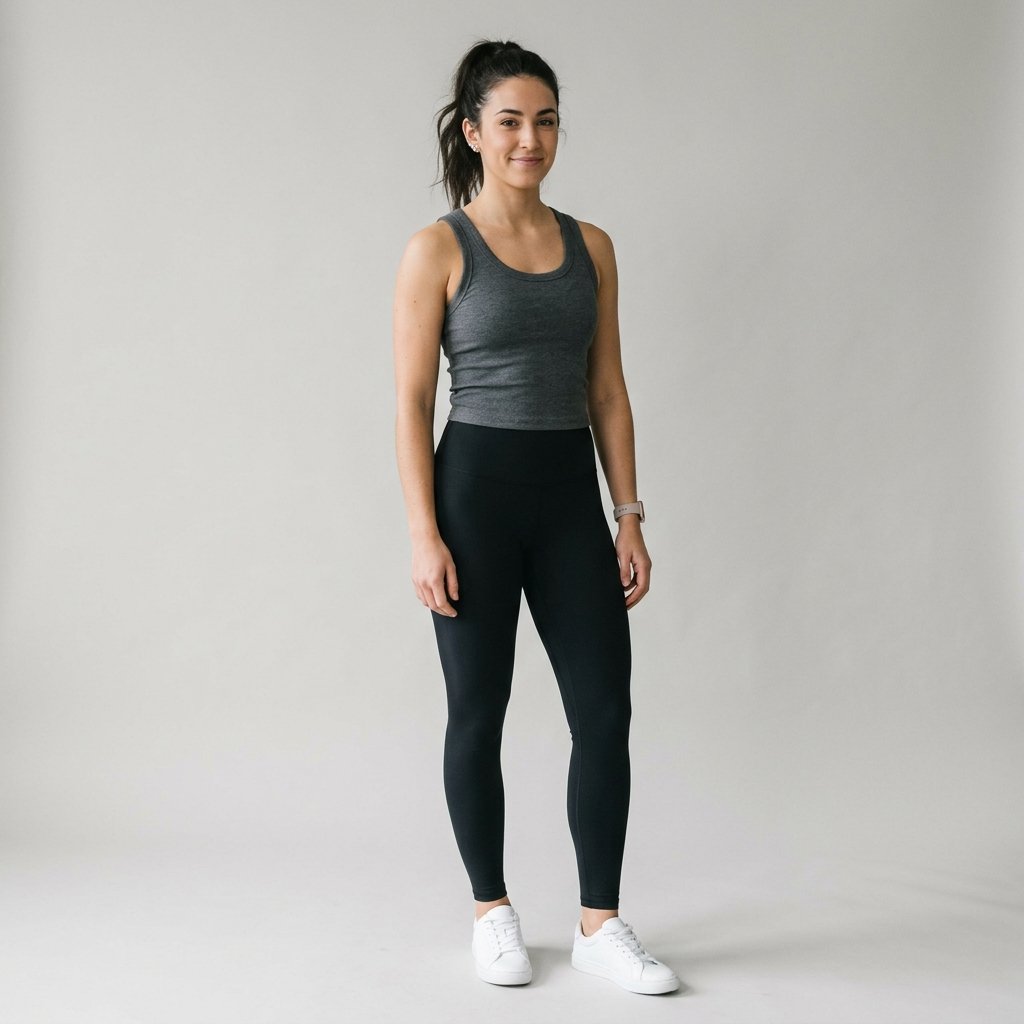 32 Cozy Leggings Outfits for Every Season 29 Leggings with Fitted Tank Ideas