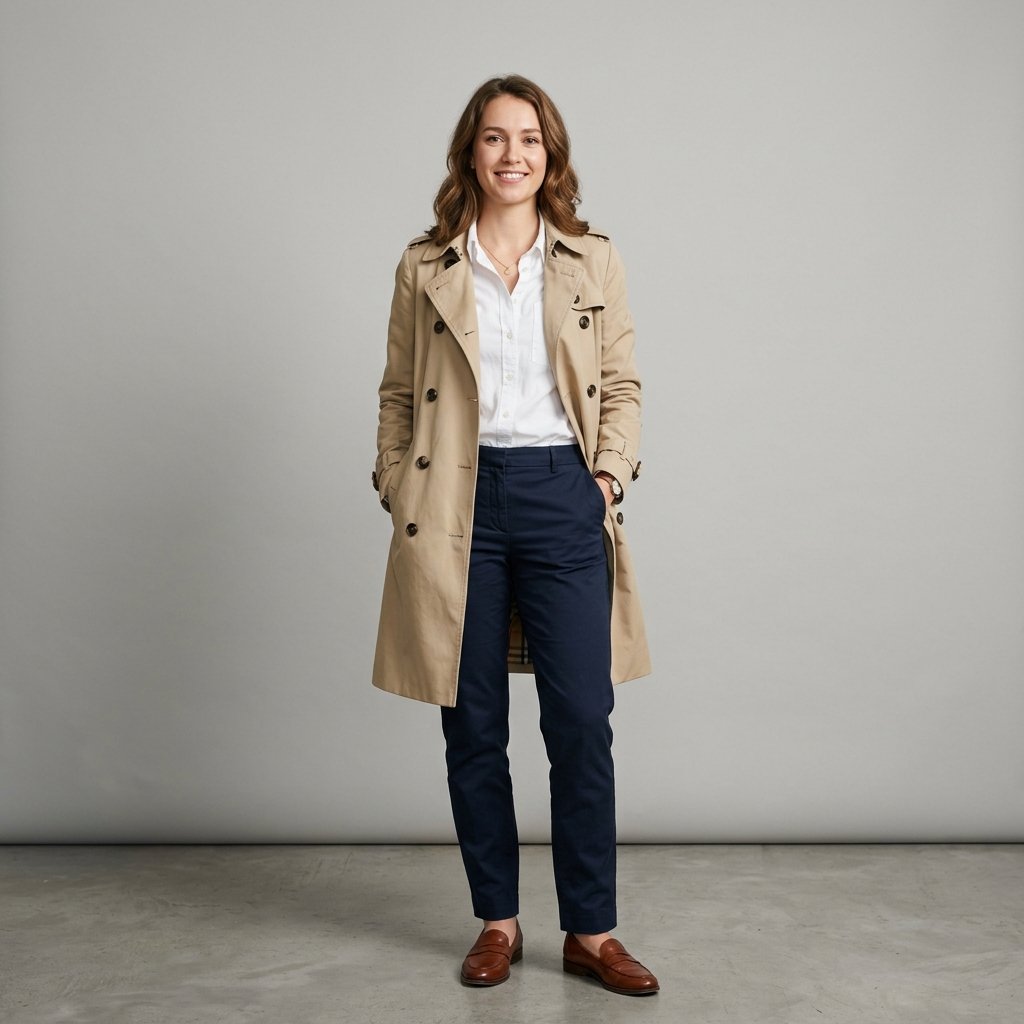 32 Stylish White Shirt Outfits for Every Occasion 19 White Shirt Outfits with Trench Coat Ideas