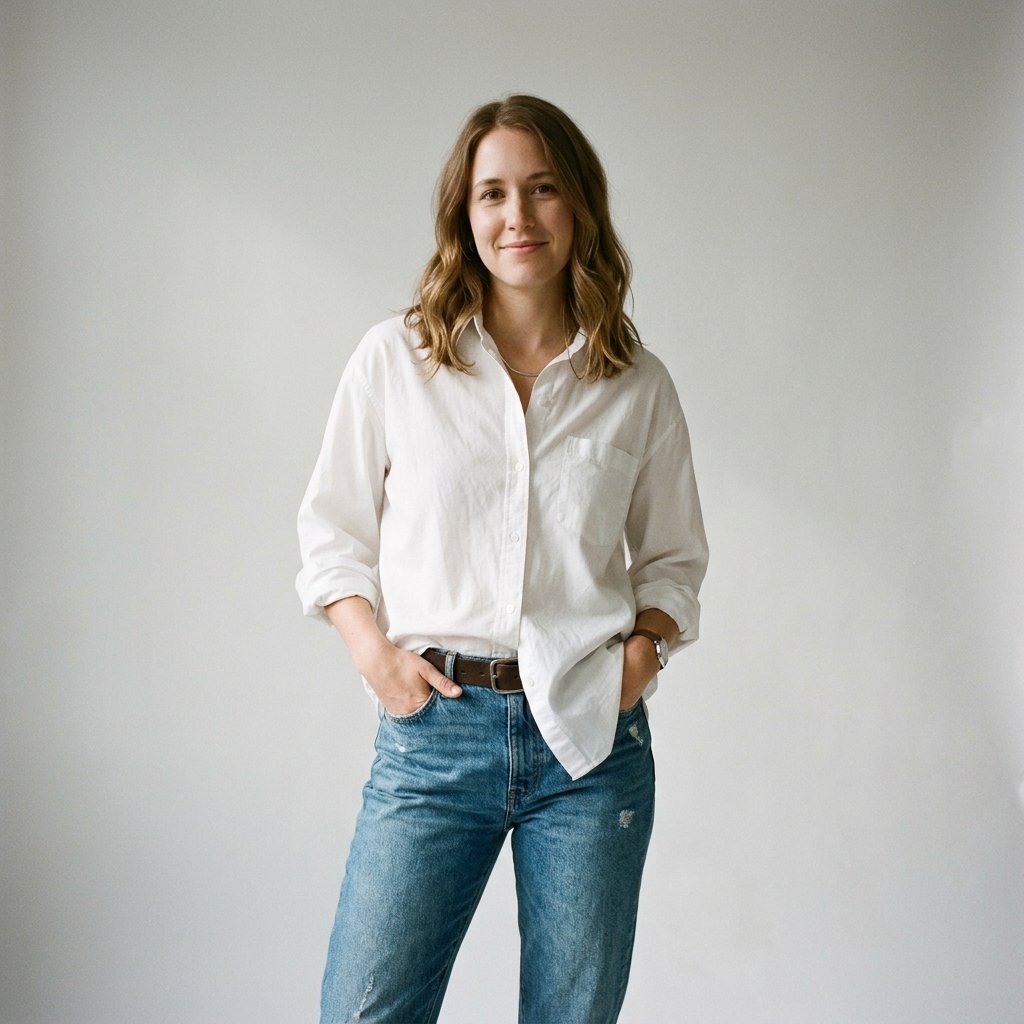 32 Stylish White Shirt Outfits for Every Occasion 18 White Shirt Outfits Half Tucked Ideas