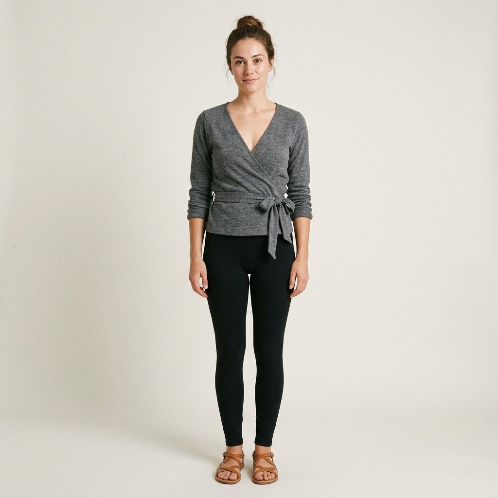 32 Cozy Leggings Outfits for Every Season 17 Leggings Outfits with Wrap Top Ideas