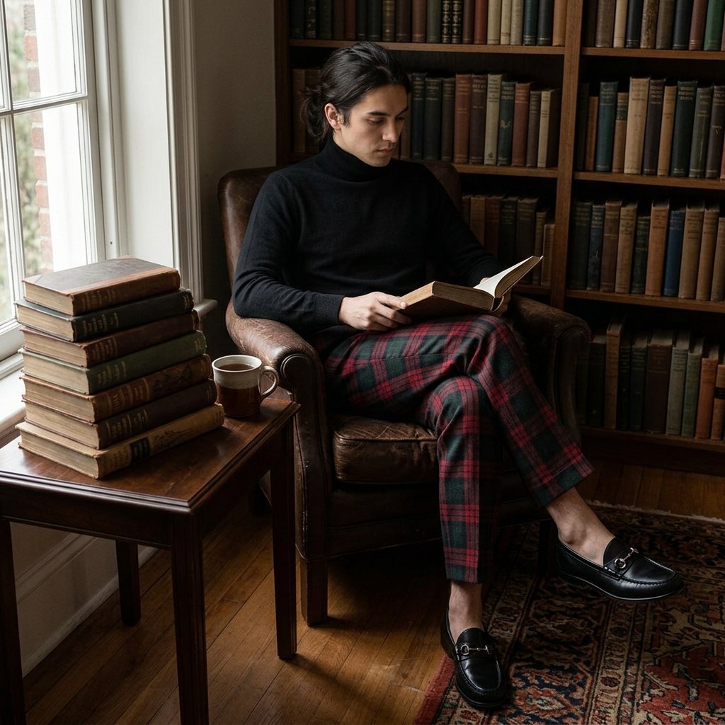 32 Dark Academia Outfits Ideas for a Timeless, Bookish Wardrobes 5 Plaid Trouser Outfit Ideas