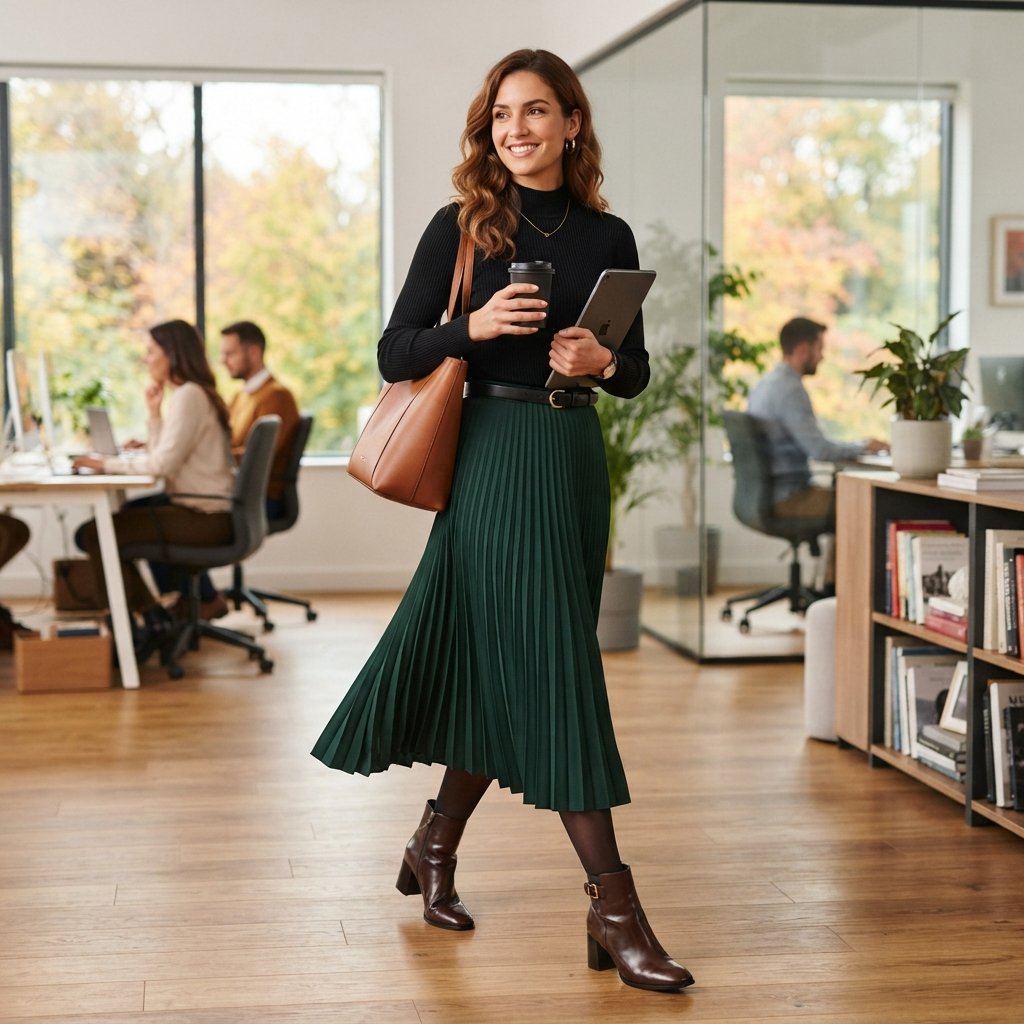 Midi Skirt Office Outfit