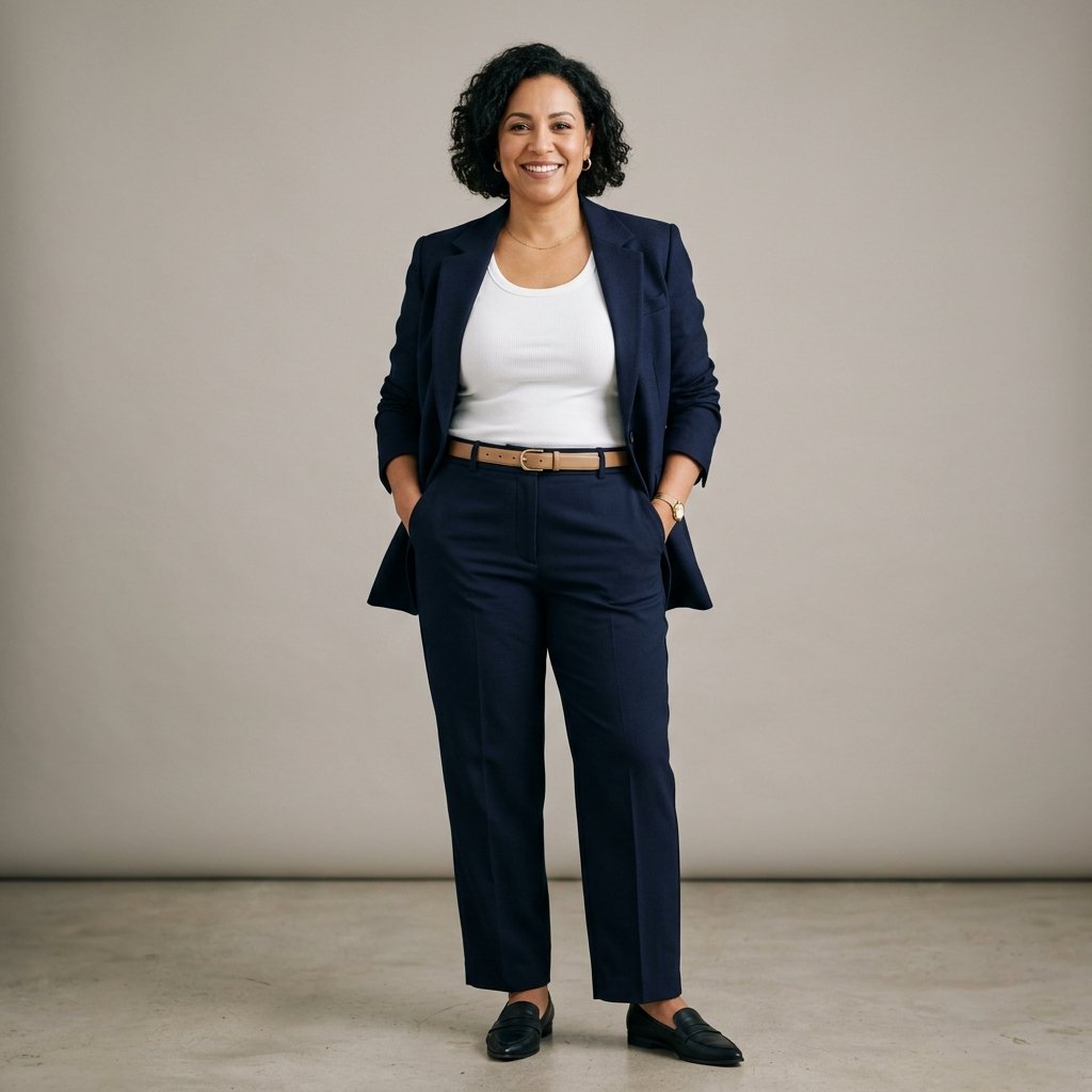 Tailored Blazer Layering Plus Size Business Casual
