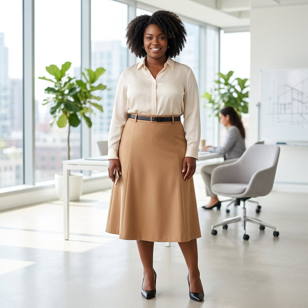 Midi Skirt Office Ideas