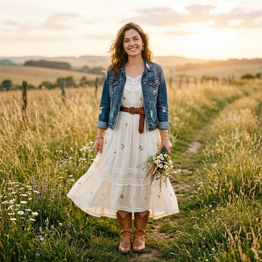 32 Country Concert Outfits: Ideas That Bring Bold Western Style to Life 18 Country Chic Dress Ideas