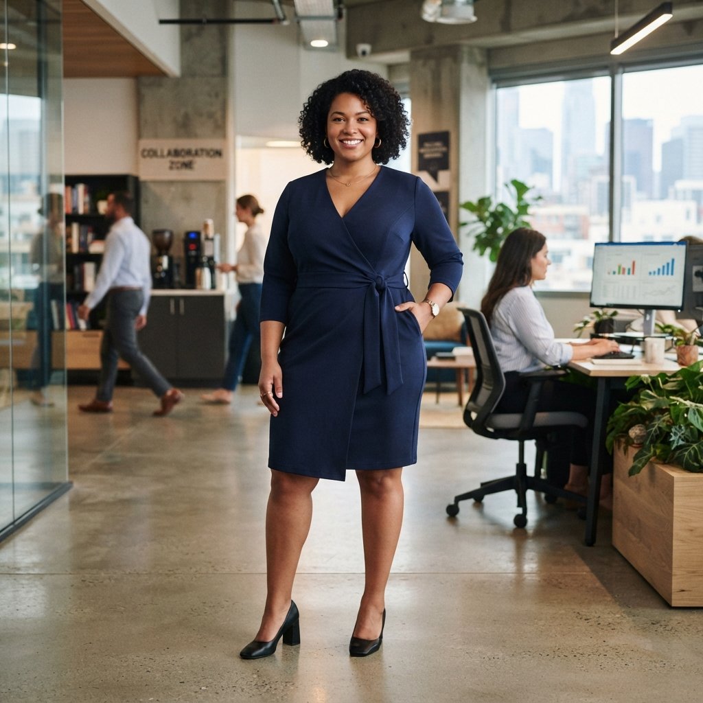 Plus-Size Office Outfit 