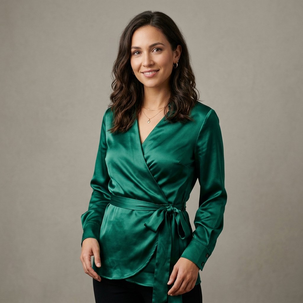 Satin Wrap Top Disco Outfit Ideas