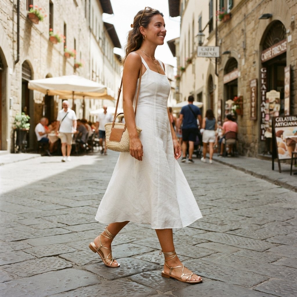 Strappy Sandal NYC Summer Outfits