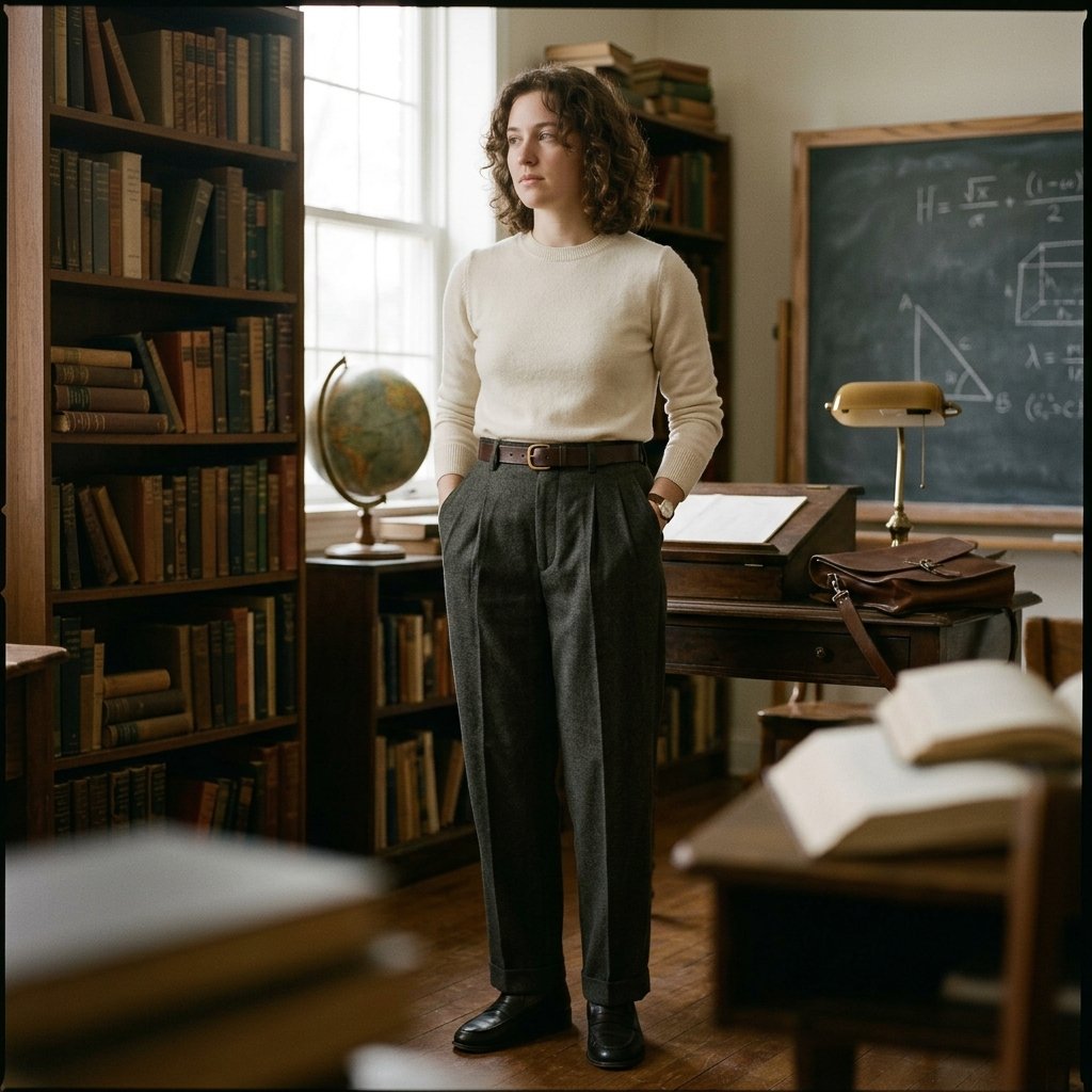 32 Dark Academia Outfits Ideas for a Timeless, Bookish Wardrobes 23 Pleated Trouser Ideas